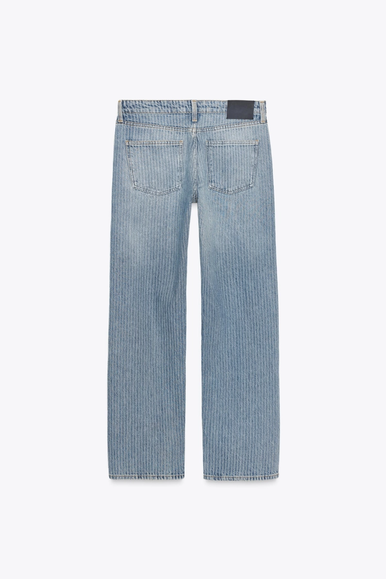Джинсы коллекции zw straight striped средней посадки