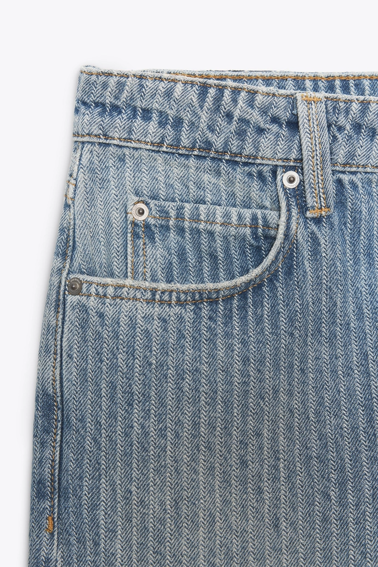 Джинсы коллекции zw straight striped средней посадки