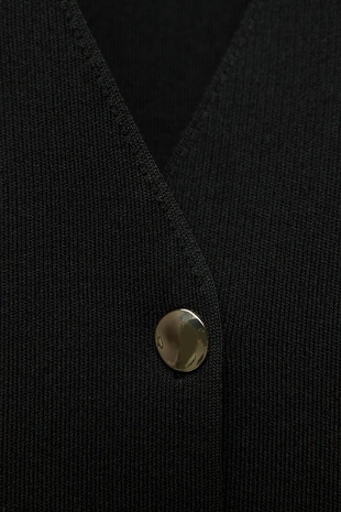 Однотонный трикотажный блейзер внахлест- Заказать в России