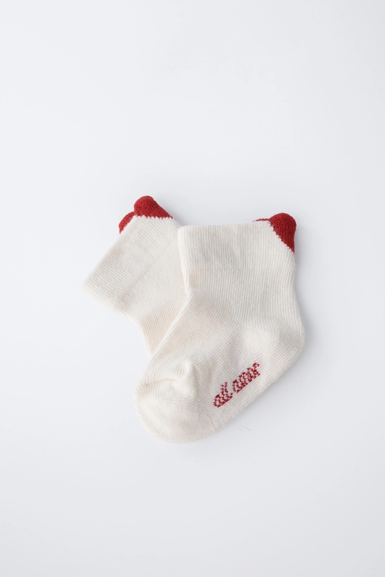 Носки с сердечками