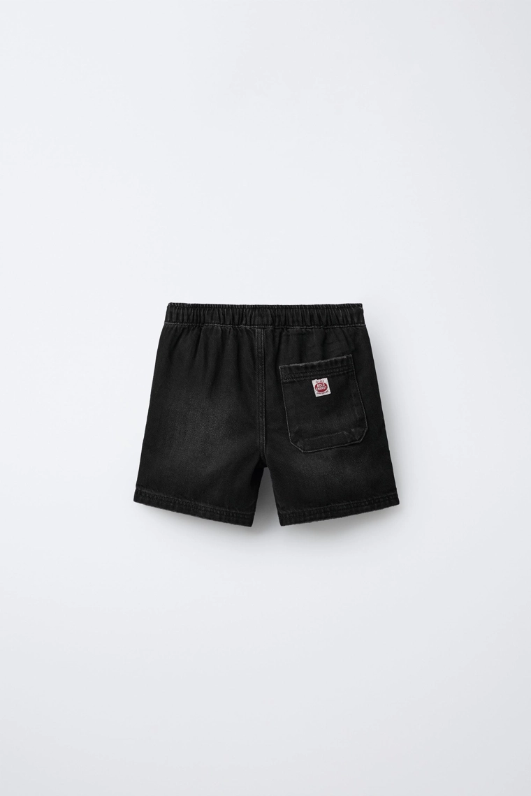 Джинсовые бермуды с ярлыком