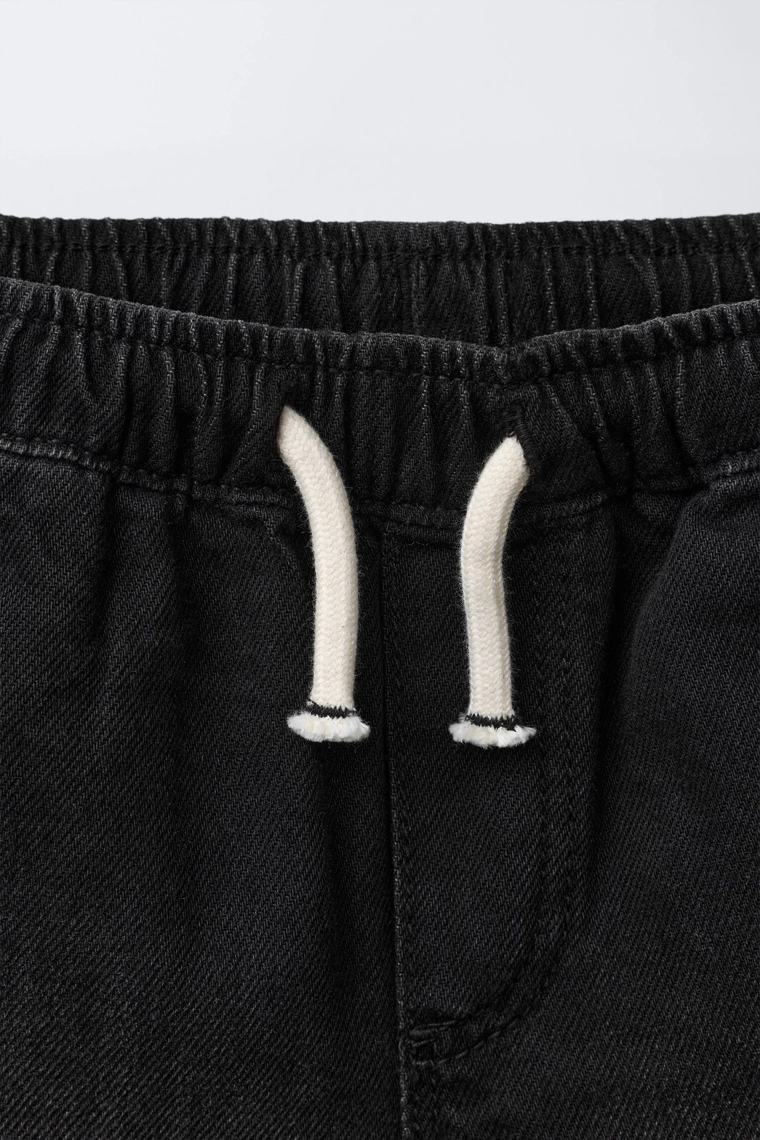 Джинсовые бермуды с ярлыком