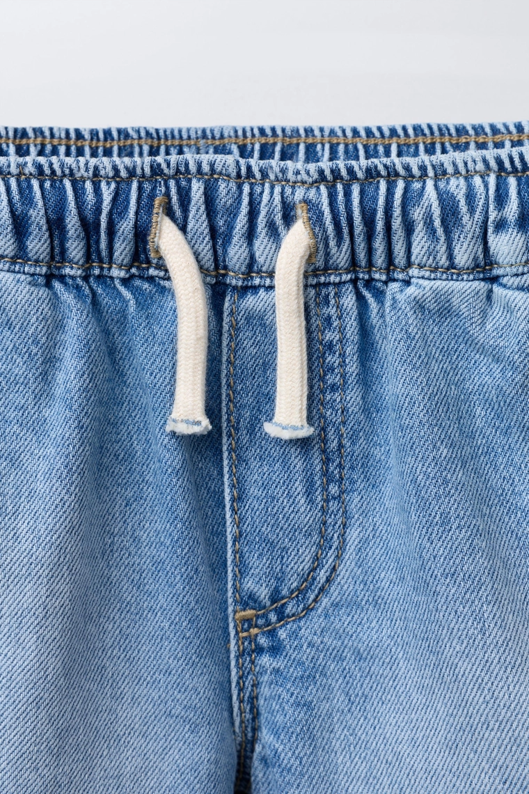 Джинсовые бермуды с ярлыком