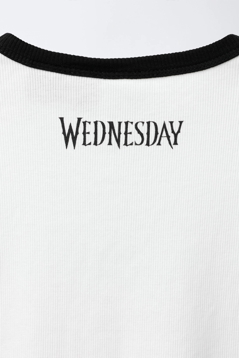Футболка с ребристой текстурой wednesday ©