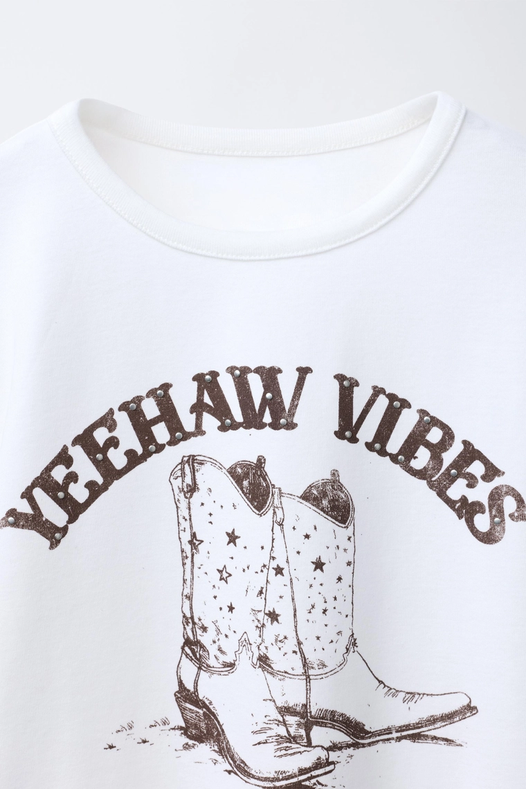 Футболка cowgirl с надписью