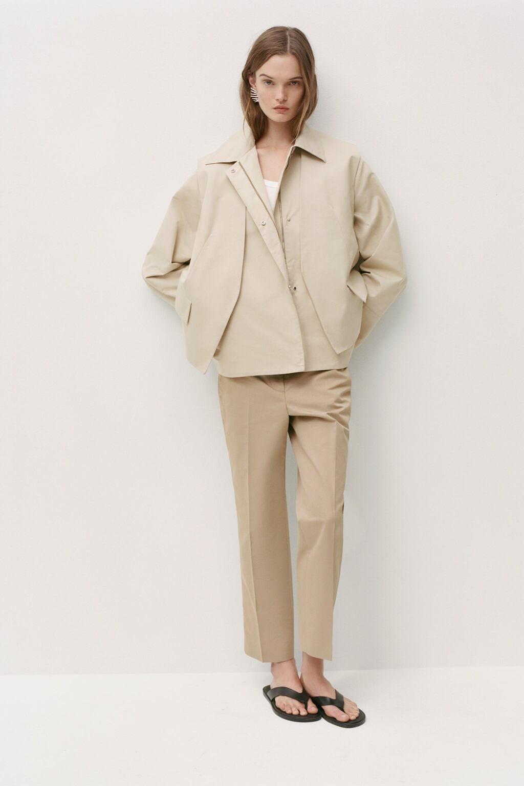 Zara Куртка с жилетом — коллекция zara «zw» - Цвет песочный - sand