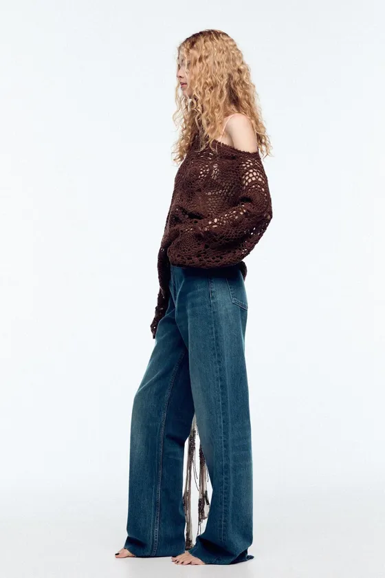 ДЖИНСЫ TRF WIDE LEG FULL LENGTH С ВЫСОКОЙ ПОСАДКОЙ