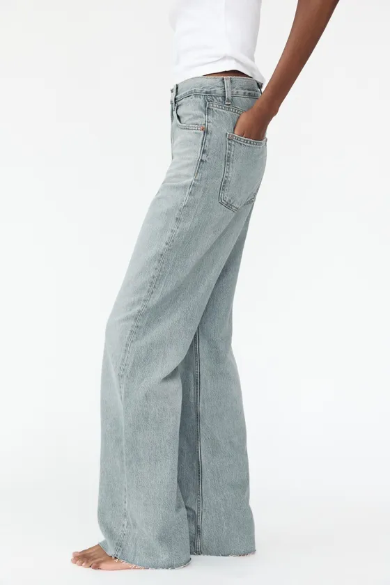 ДЖИНСЫ TRF WIDE LEG FULL LENGTH С ВЫСОКОЙ ПОСАДКОЙ