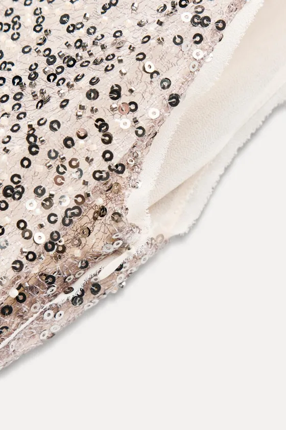 ПЛАТЬЕ МИДИ С ПАЙЕТКАМИ