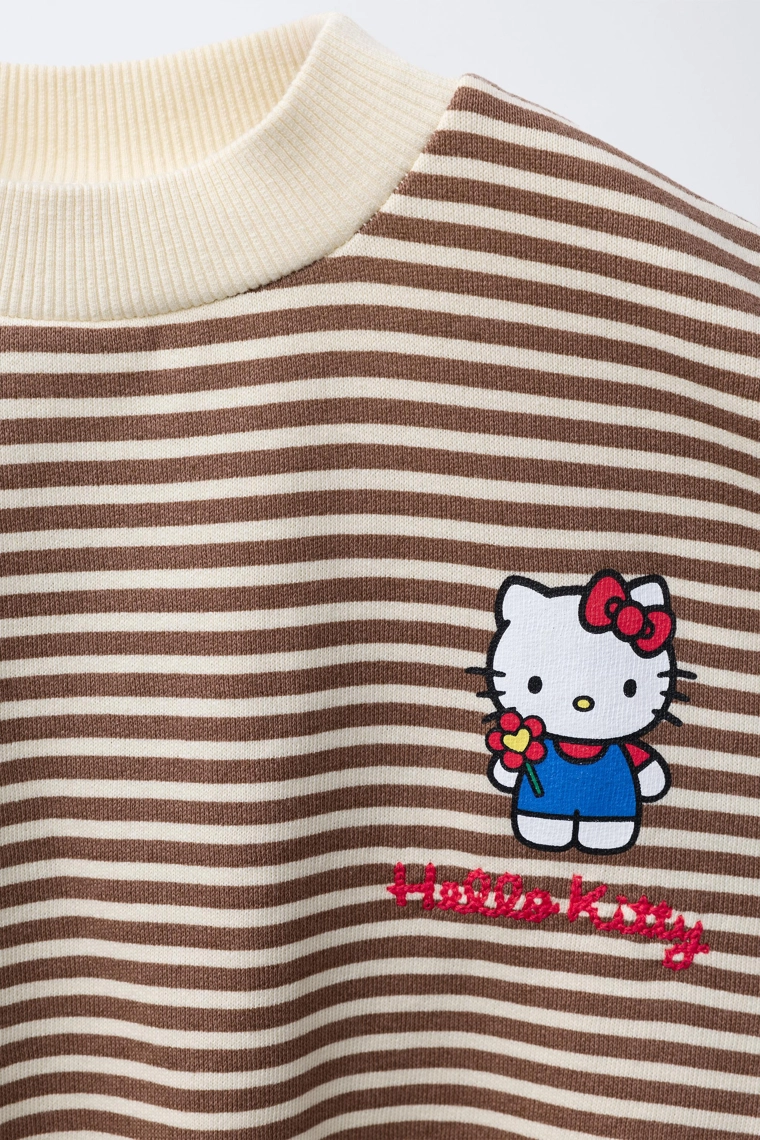 Свитшот в полоску с hello kitty © sanrio