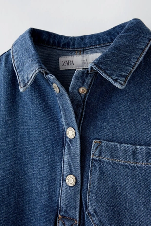 Джинсовое платье- Заказать в России