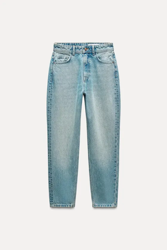 専用　zassi  macra Zara Джинсы с высокой посадкой z1975 mom fit - Цвет индиго