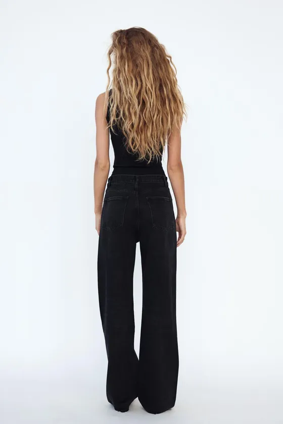 ДЖИНСЫ TRF WIDE LEG FULL LENGTH С ВЫСОКОЙ ПОСАДКОЙ
