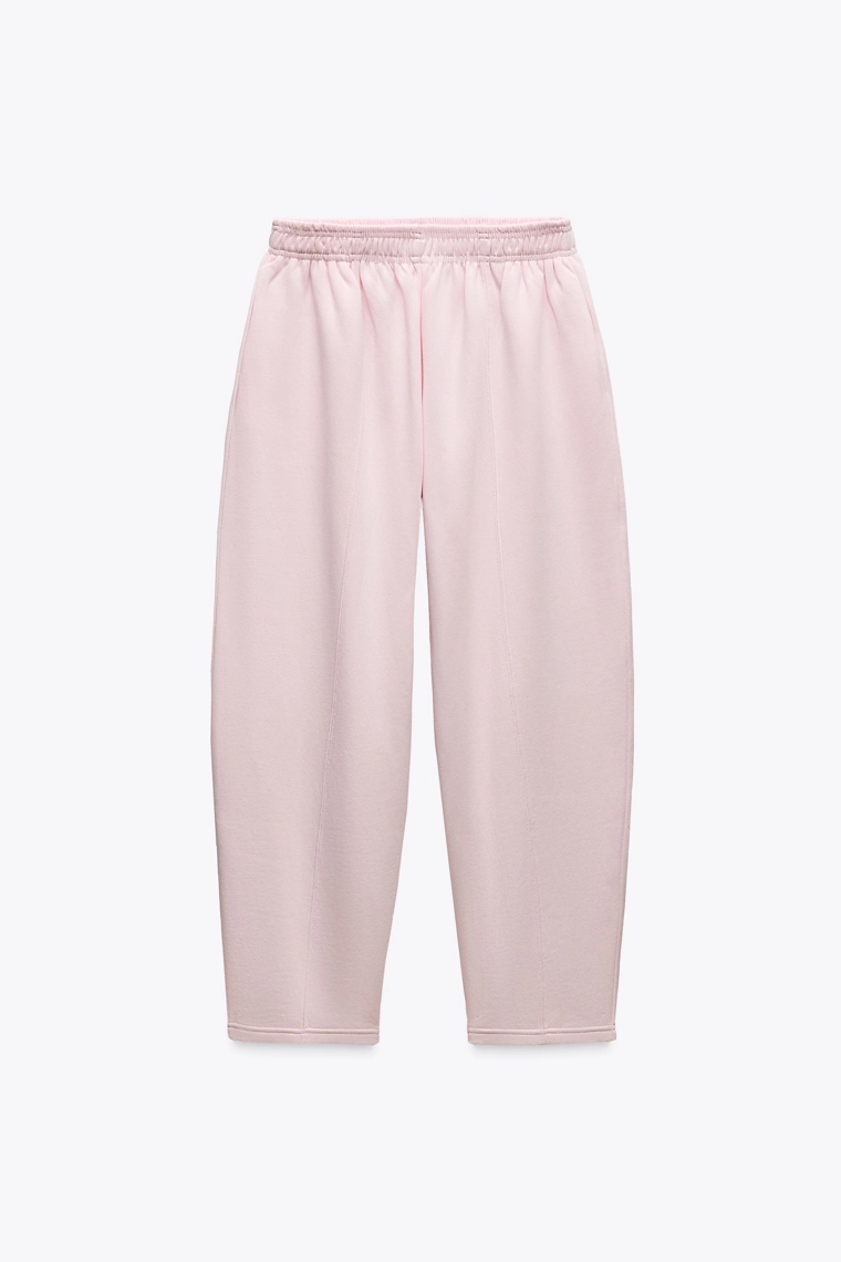 Брюки carrot fit из мягкого плюша