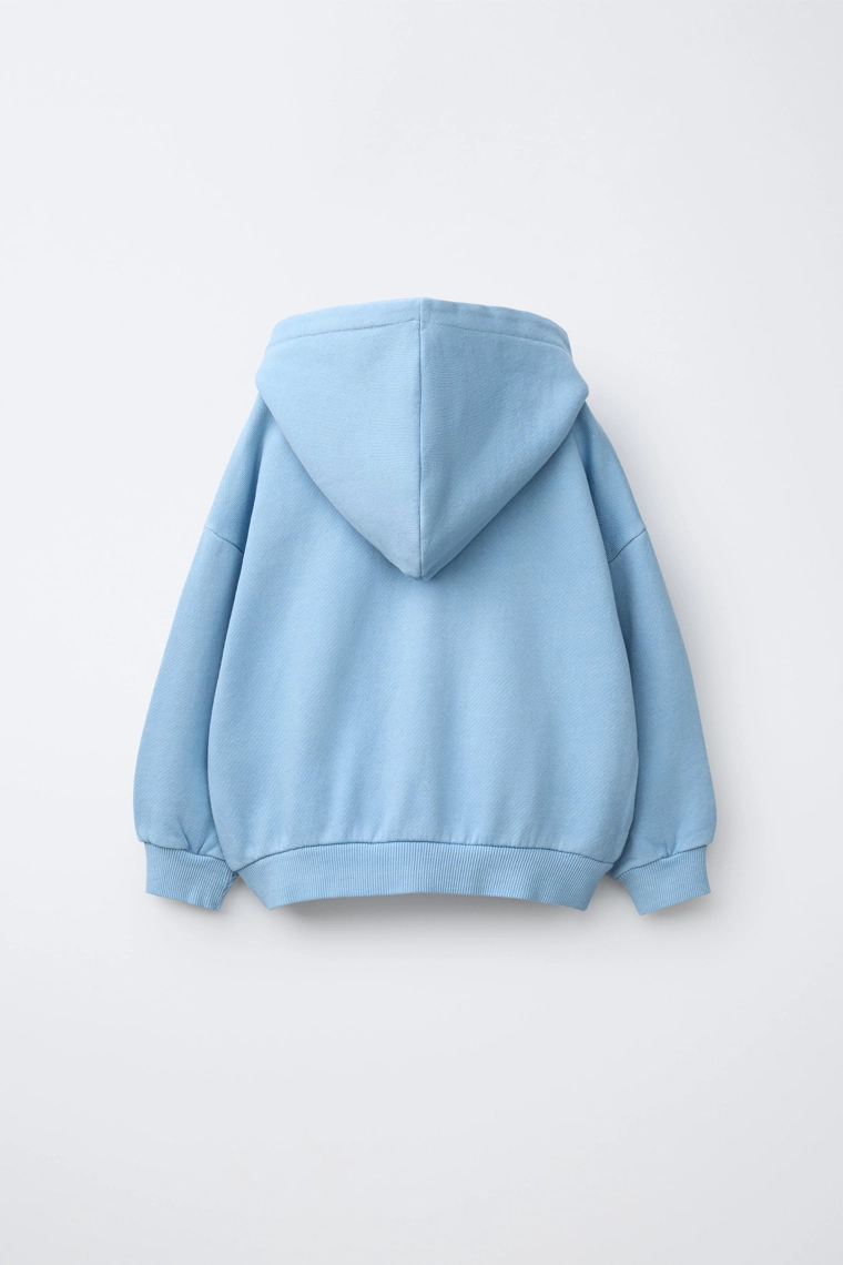 Толстовка на молнии с вышитым логотипом