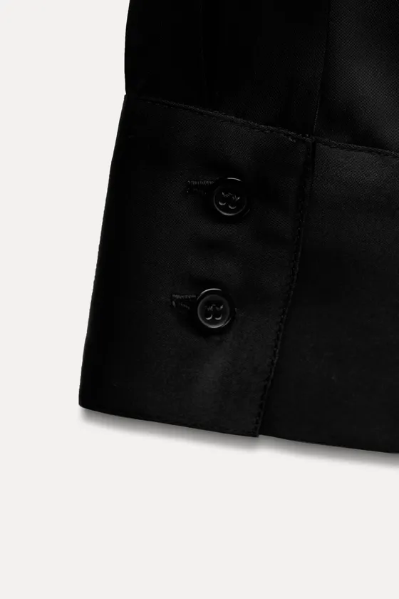 АТЛАСНОЕ ПЛАТЬЕ-РУБАШКА — коллекция Zara «ZW»