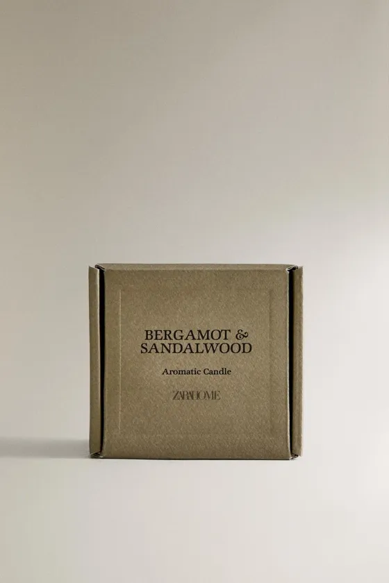 (150 г) ароматическая свеча bergamot & sandalwood
