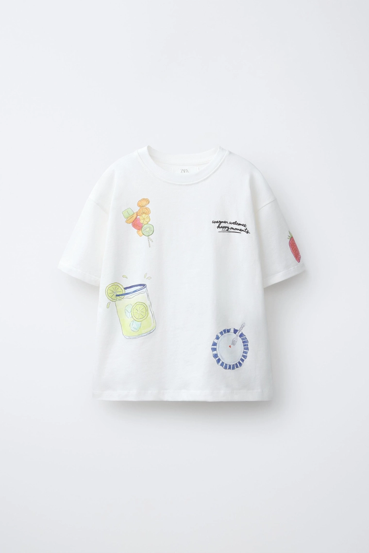 Футболка с принтом лимонада