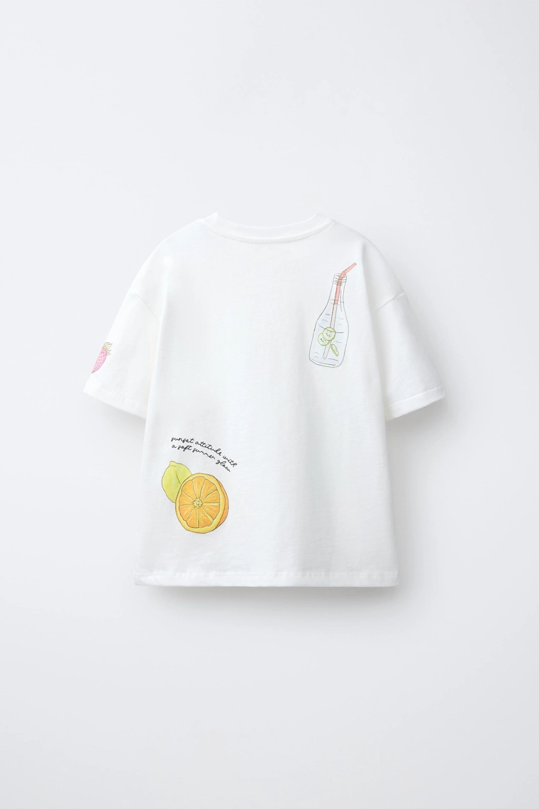 Футболка с принтом лимонада
