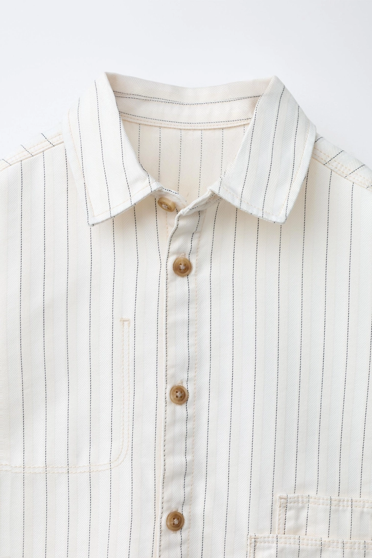 Рубашка-ковер с полосками