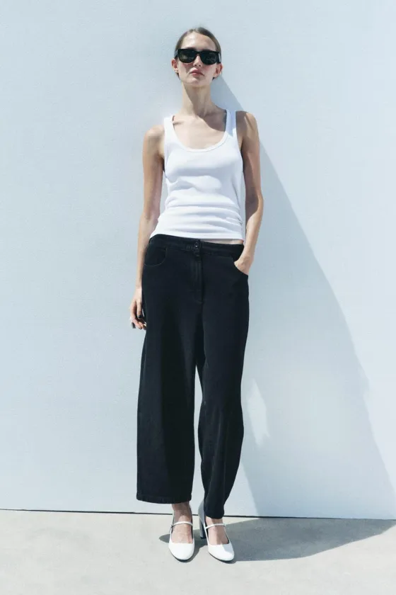 ДЖИНСЫ  СО СРЕДНЕЙ ПОСАДКОЙ — коллекция Zara «ZW»