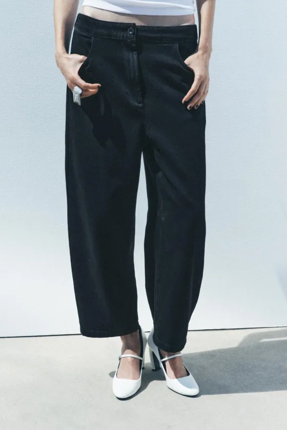 ДЖИНСЫ  СО СРЕДНЕЙ ПОСАДКОЙ — коллекция Zara «ZW»