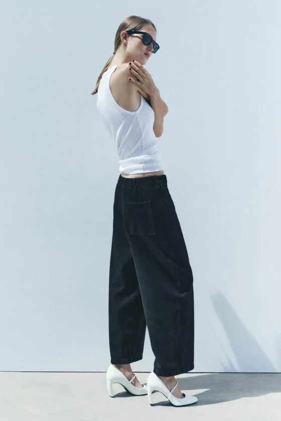 ДЖИНСЫ  СО СРЕДНЕЙ ПОСАДКОЙ — коллекция Zara «ZW»