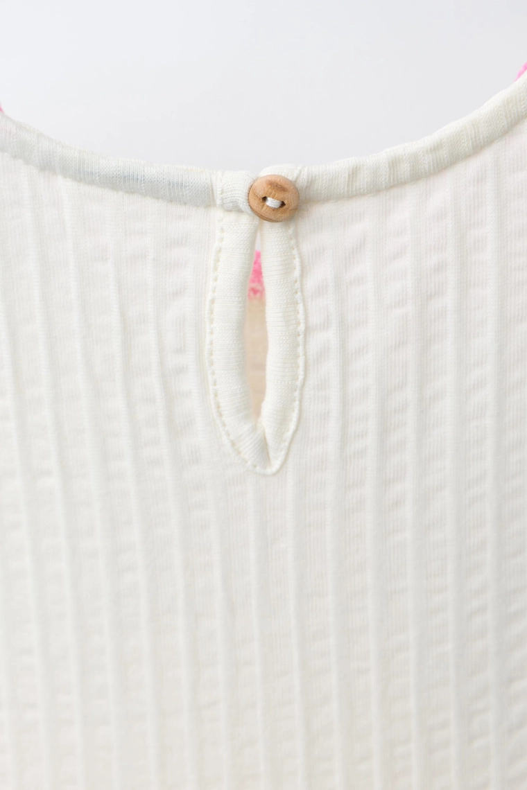 Платье с текстурным цветочным узором