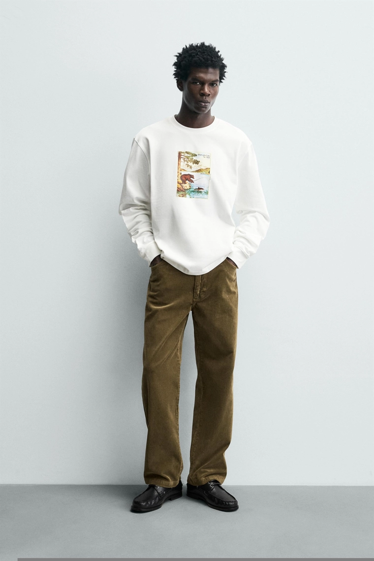 Футболка с принтом медведя