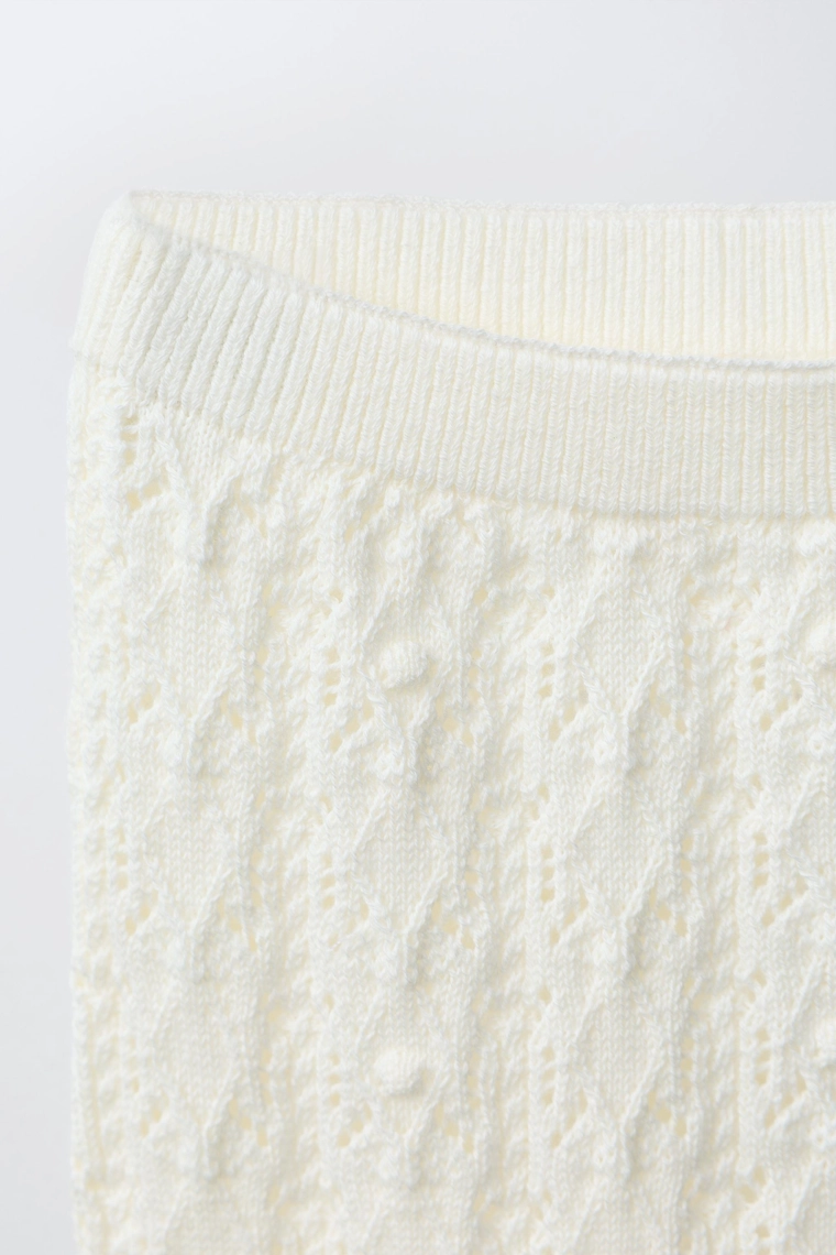 Трикотажные брюки с ажурным узором