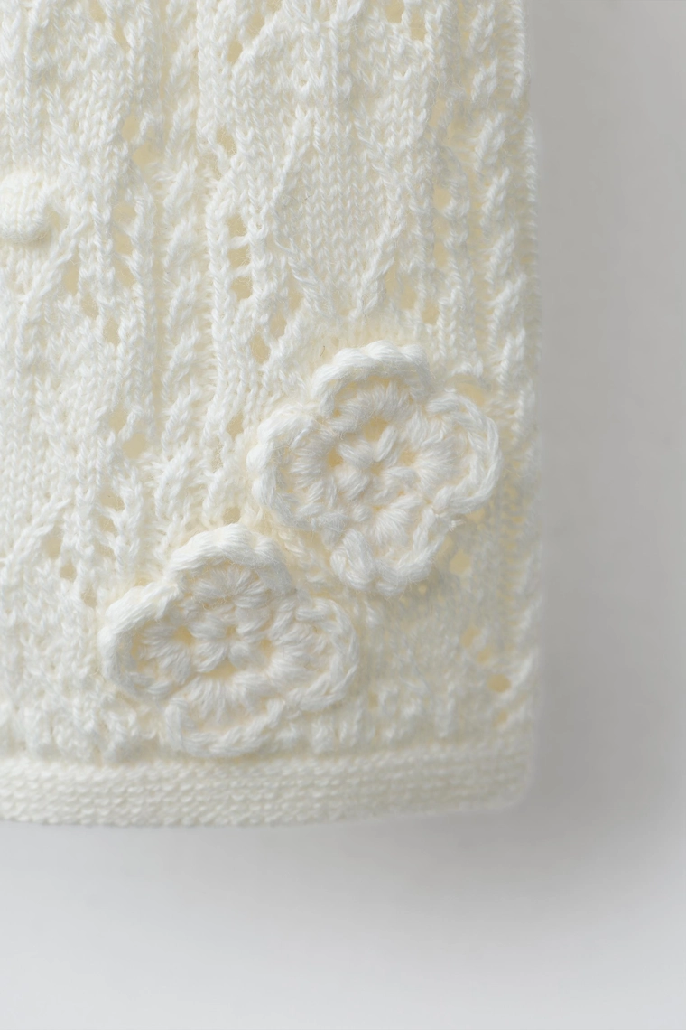 Трикотажные брюки с ажурным узором