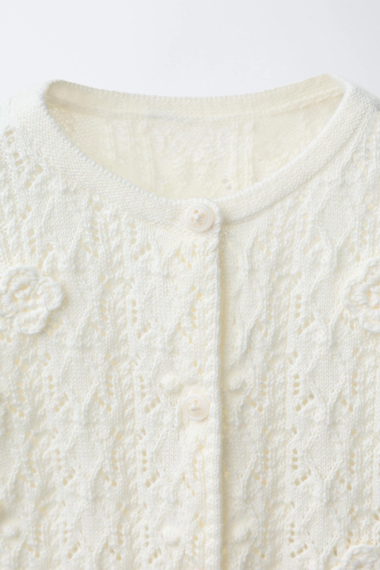 Кардиган с ажурным узором