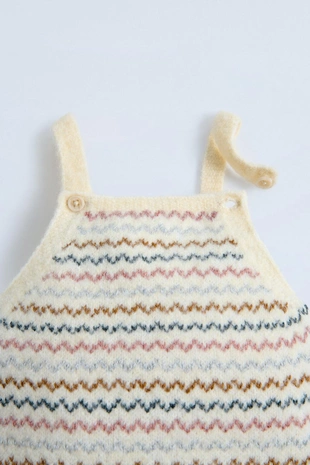 Комбинезон из полосатого вязаного полотна- Заказать в России