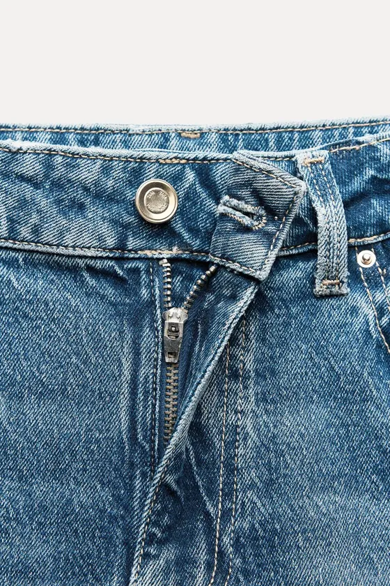 ДЖИНСЫ Z1975 STRAIGHT HIGH-WAIST С РЕМНЕМ