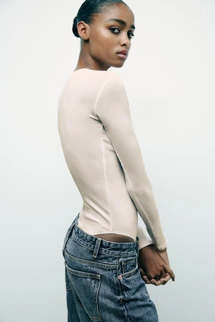 Боди из хлопка и модала- Заказать в России