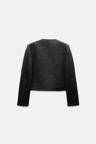 Блейзер короткий жаккардовый- Заказать в России