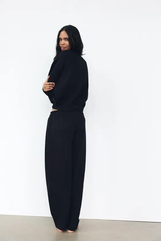 БРЮКИ STRAIGHT-LEG ИЗ МЯГКОЙ ТКАНИ