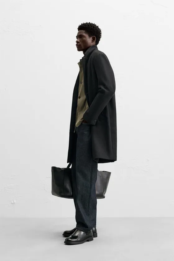 ПАЛЬТО ИЗ СМЕСОВОЙ ШЕРСТИ