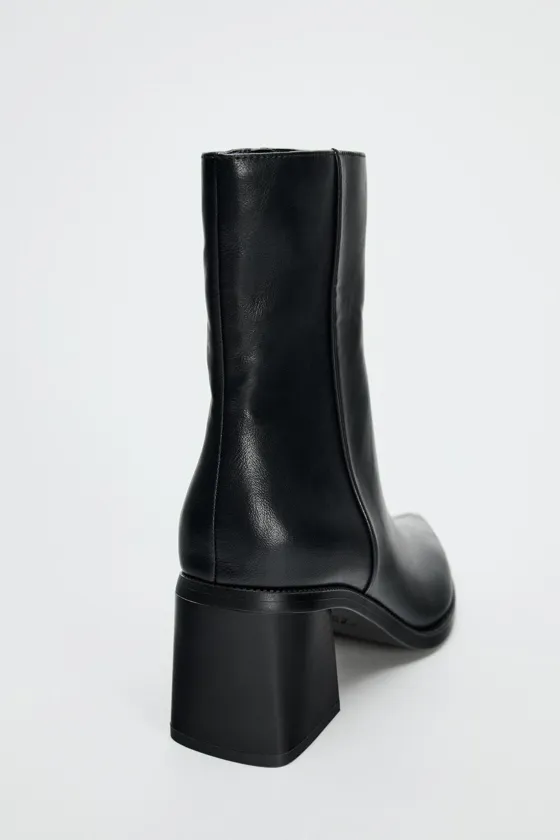 ПОЛУСАПОГИ НА ШИРОКОМ КАБЛУКЕ