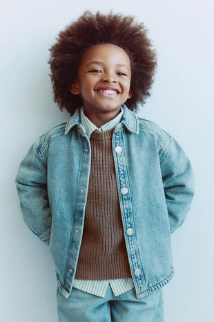 Джинсовая куртка-рубашка- Заказать в России