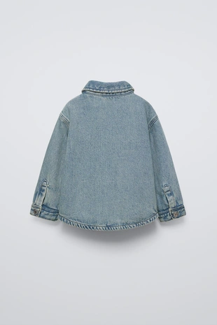 Джинсовая куртка-рубашка- Заказать в России