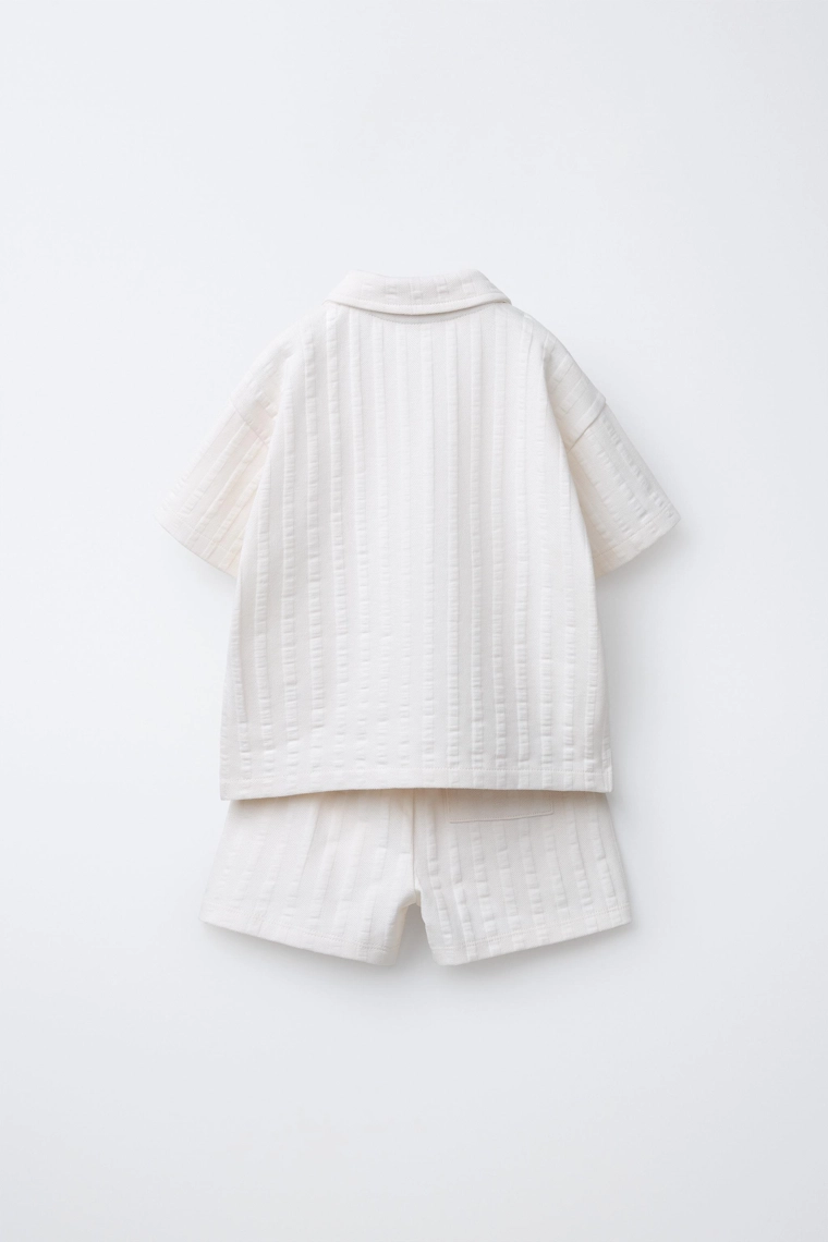 Комплект поло-футболка и бермуды для джоггинга