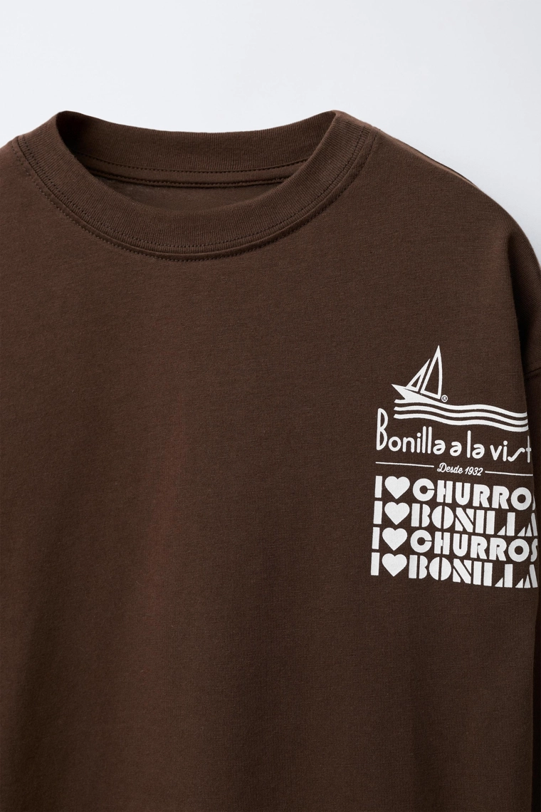 Футболка с принтом bonilla a la vista ® x zara