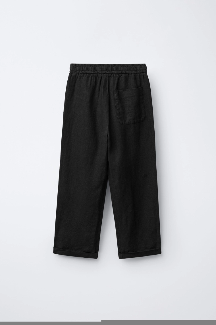 Прямые льняные брюки