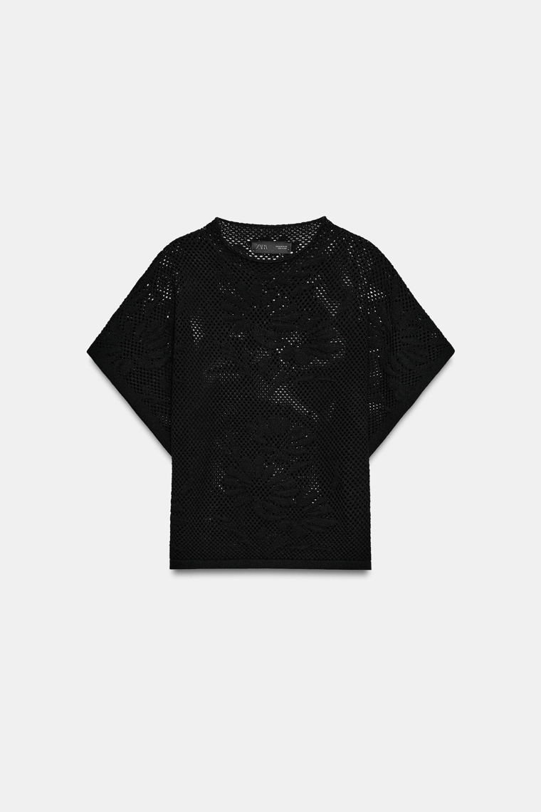 Топ с ажурным узором