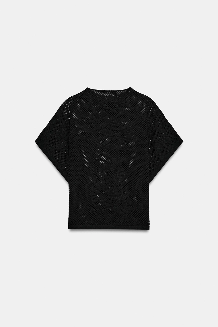 Топ с ажурным узором