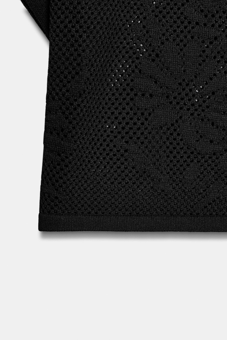 Топ с ажурным узором