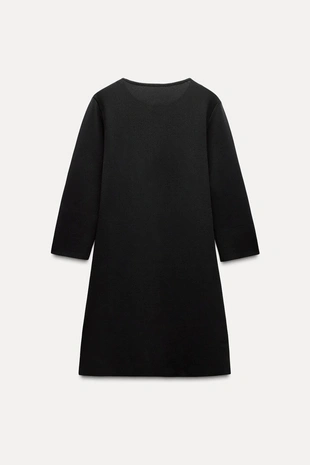 Короткое трикотажное платье с бантами- Заказать в России