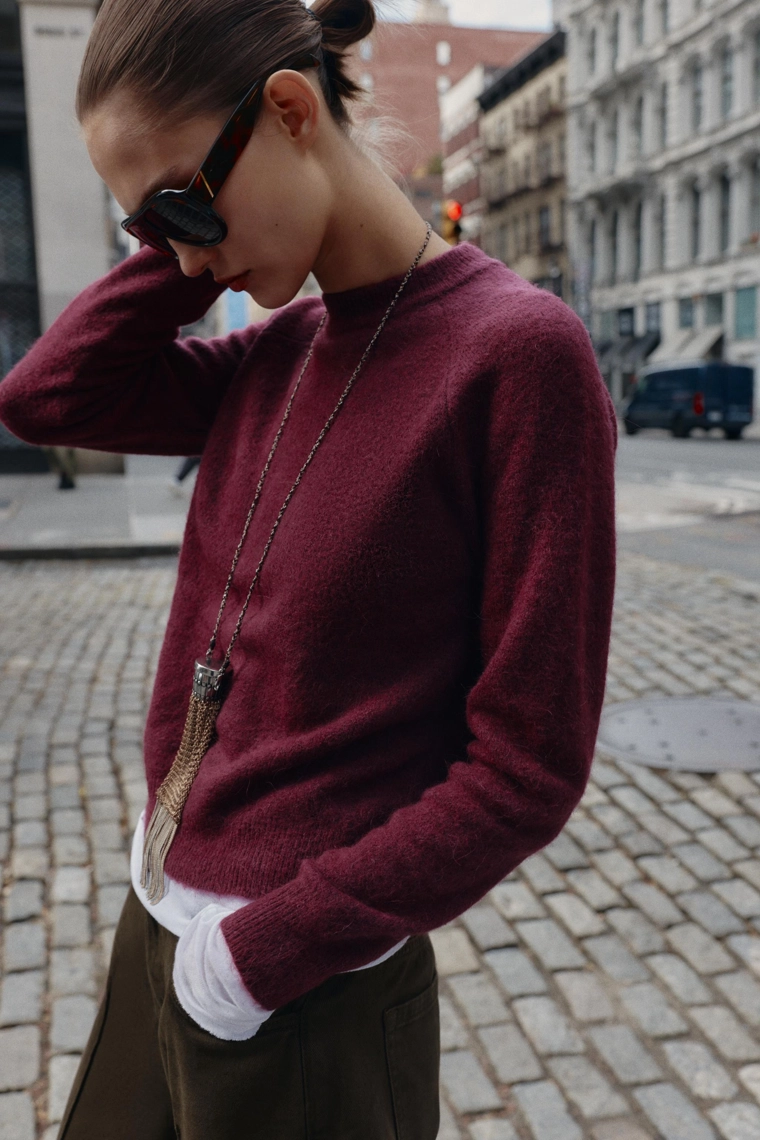 Джемпер из шерсти и альпаки