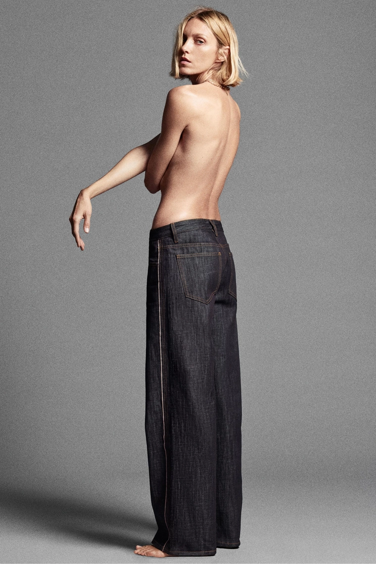 Джинсы средней посадки Zara «ZW» selvedge